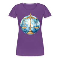 Thumbnail for Women’sMythical Libra Premium T-Shirt - purple