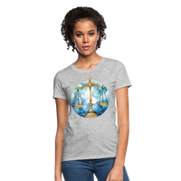 Thumbnail for Women's Mythical Libra T-Shirt - heather gray