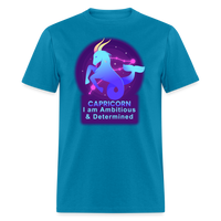 Thumbnail for Men's Neon Capricorn Classic T-Shirt - turquoise