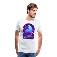 Thumbnail for Men's Neon Taurus Premium T-Shirt - white