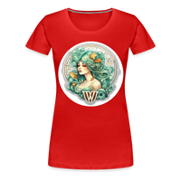 Thumbnail for Women’s Symbol Virgo Premium T-Shirt - red