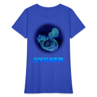 Thumbnail for Women's Stellar Aquarius T-Shirt - royal blue