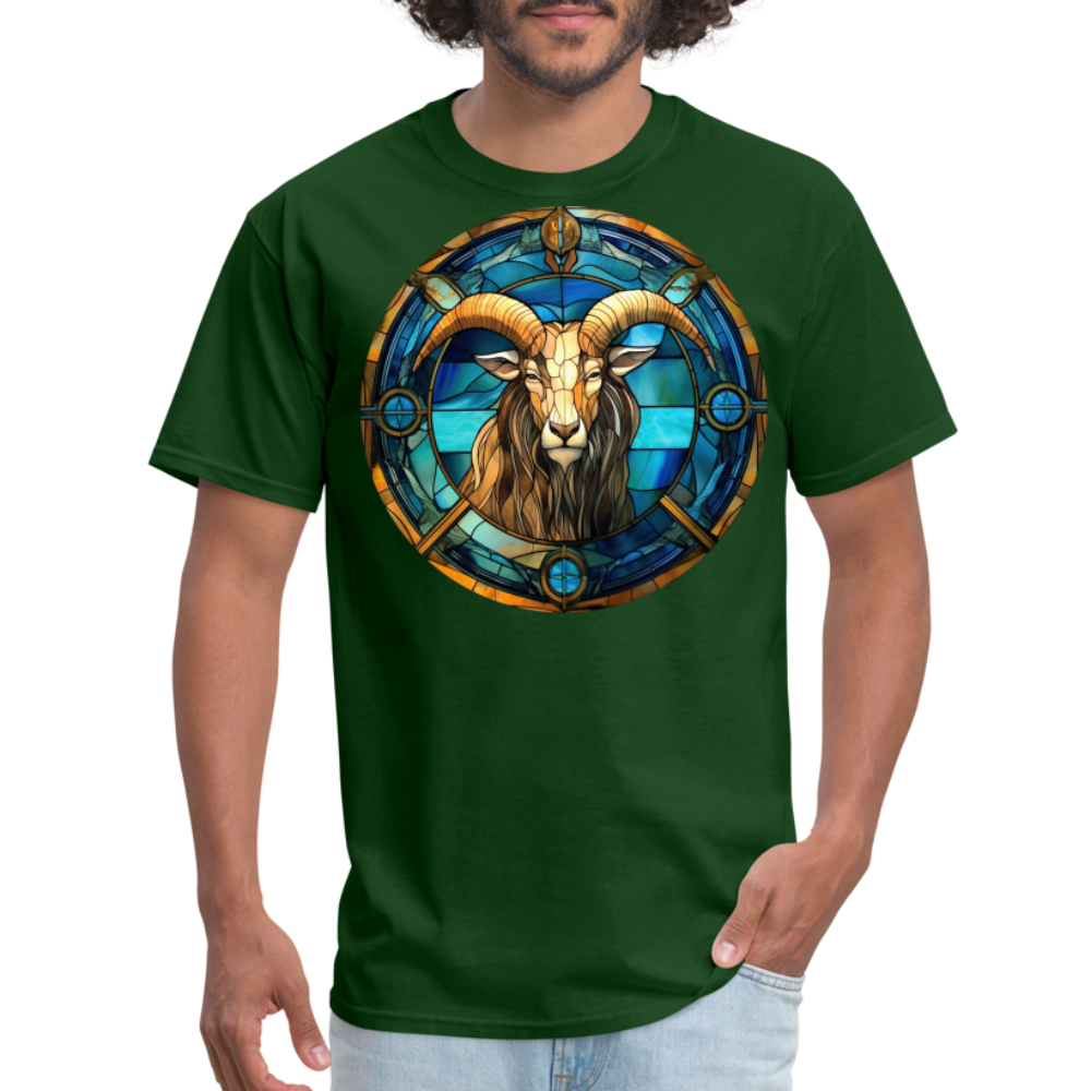 Men's Mosaic Capricorn Classic T-Shirt - forest green