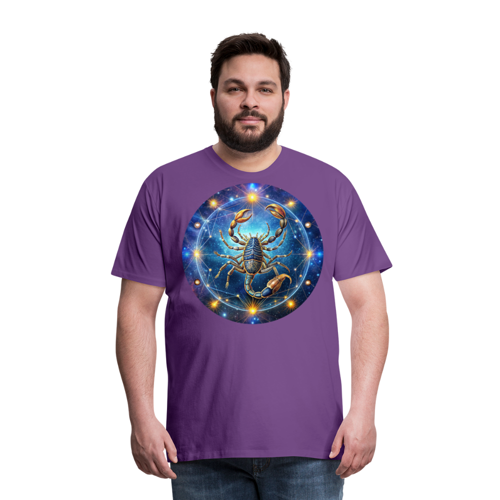 Men's Symbol Scorpio Premium T-Shirt - purple