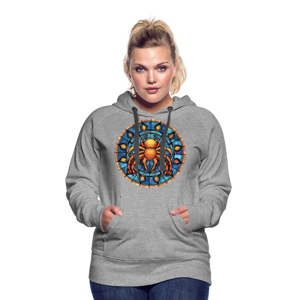 Women’s Mosaic Cancer Premium Hoodie - heather grey