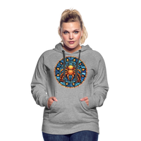 Thumbnail for Women’s Mosaic Cancer Premium Hoodie - heather grey