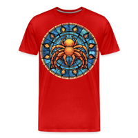 Thumbnail for Men's Mosaic Cancer Premium T-Shirt - red