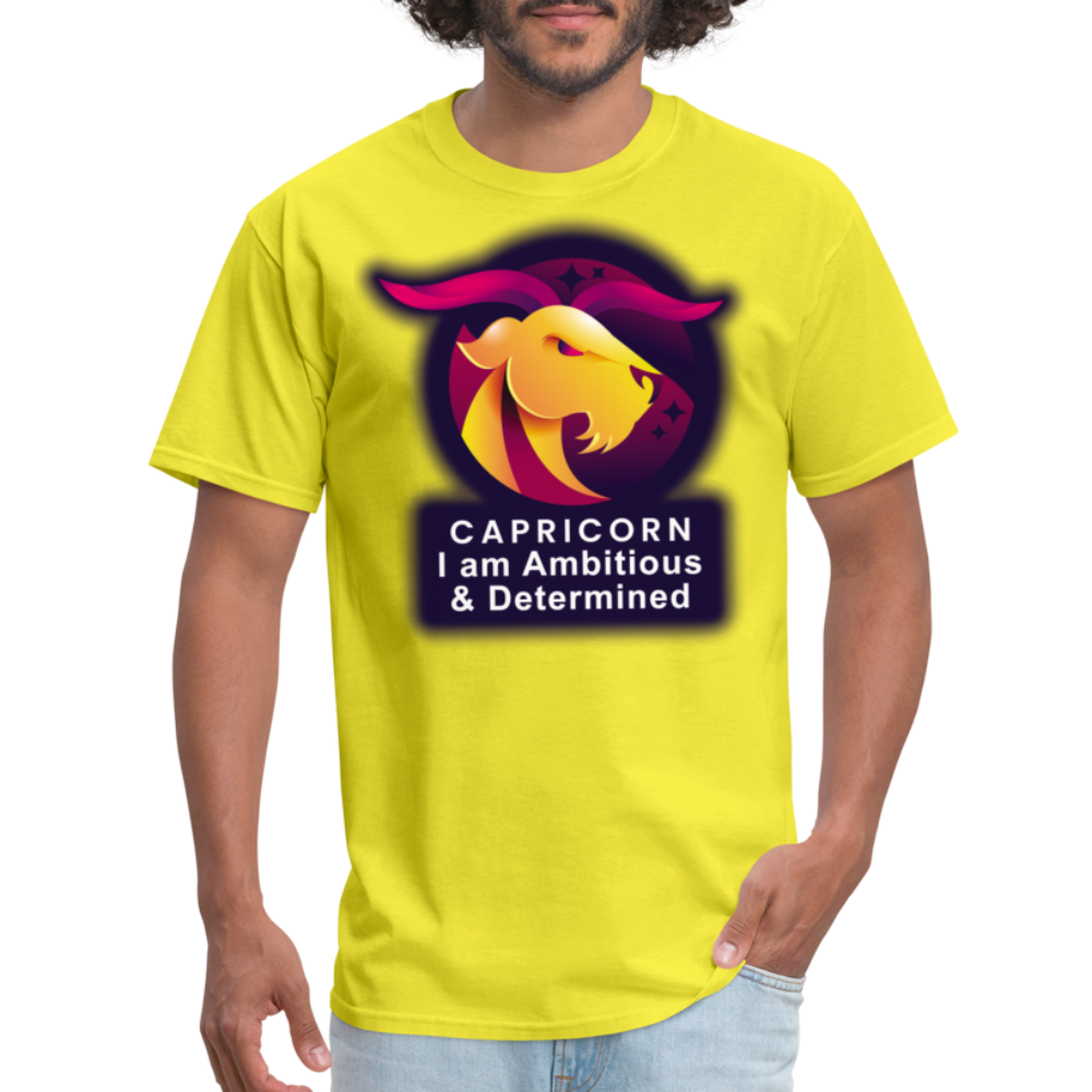 Men's Glow Capricorn Classic T-Shirt - yellow