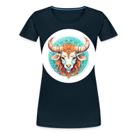 Thumbnail for Women’s Symbol Taurus Premium T-Shirt - deep navy