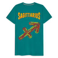 Thumbnail for Men's Power Words Sagittarius Premium T-Shirt - teal