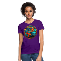 Thumbnail for Women's Mosaic Pisces T-Shirt - purple