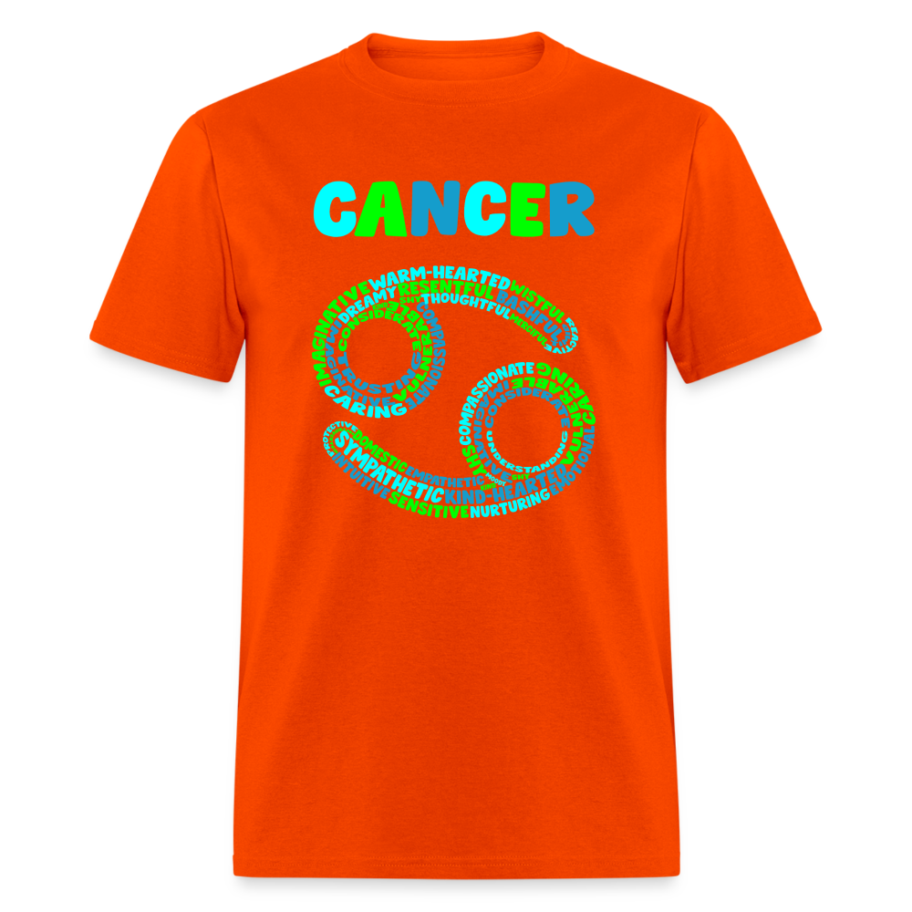 Men's Power Words Cancer Classic T-Shirt - orange