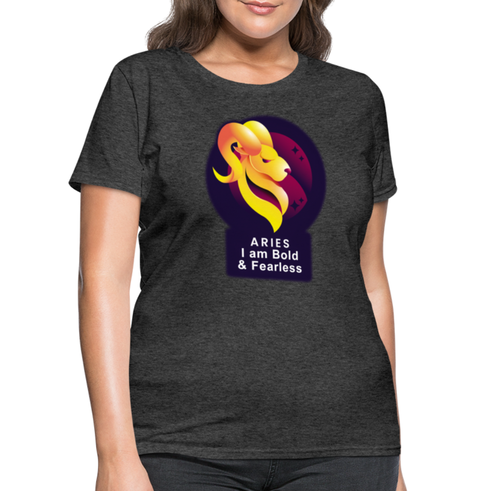 Women's Glow Aries T-Shirt - heather black