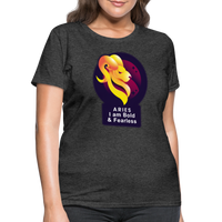 Thumbnail for Women's Glow Aries T-Shirt - heather black