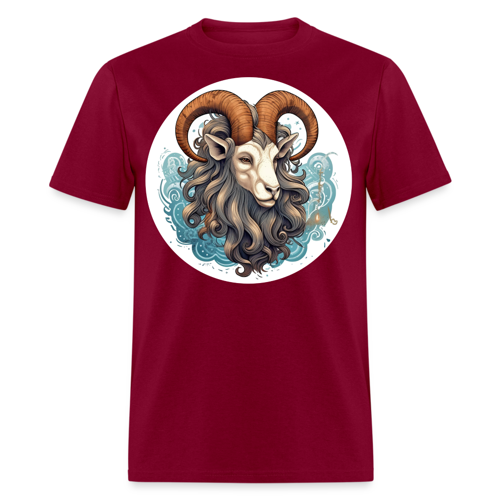 Men's Symbol Capricorn Classic T-Shirt - burgundy