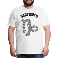 Thumbnail for Men's Power Words Capricorn Premium T-Shirt - white