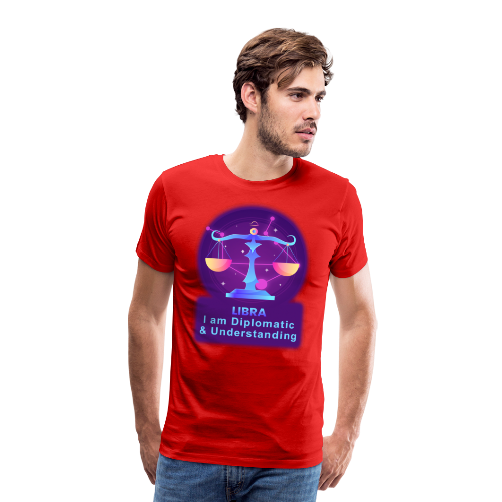 Men's Neon Libra Premium T-Shirt - red