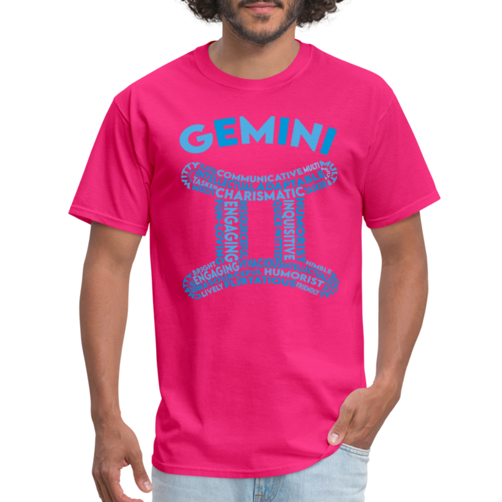 Men's Power Words Gemini Classic T-Shirt - fuchsia