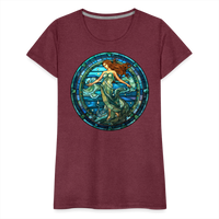 Thumbnail for Women’s Mosaic Aquarius Premium T-Shirt - heather burgundy