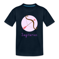 Thumbnail for Kid’s Astro Toon Sagittarius Premium Organic T-Shirt - deep navy