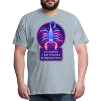 Thumbnail for Men's Neon Scorpio Premium T-Shirt - heather ice blue