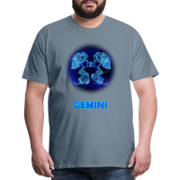 Thumbnail for Men's Gemini Premium T-Shirt - steel blue