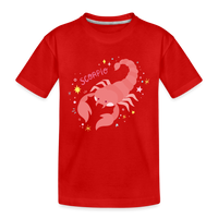 Thumbnail for Kid’s Pinky Scorpio Premium Organic T-Shirt - red