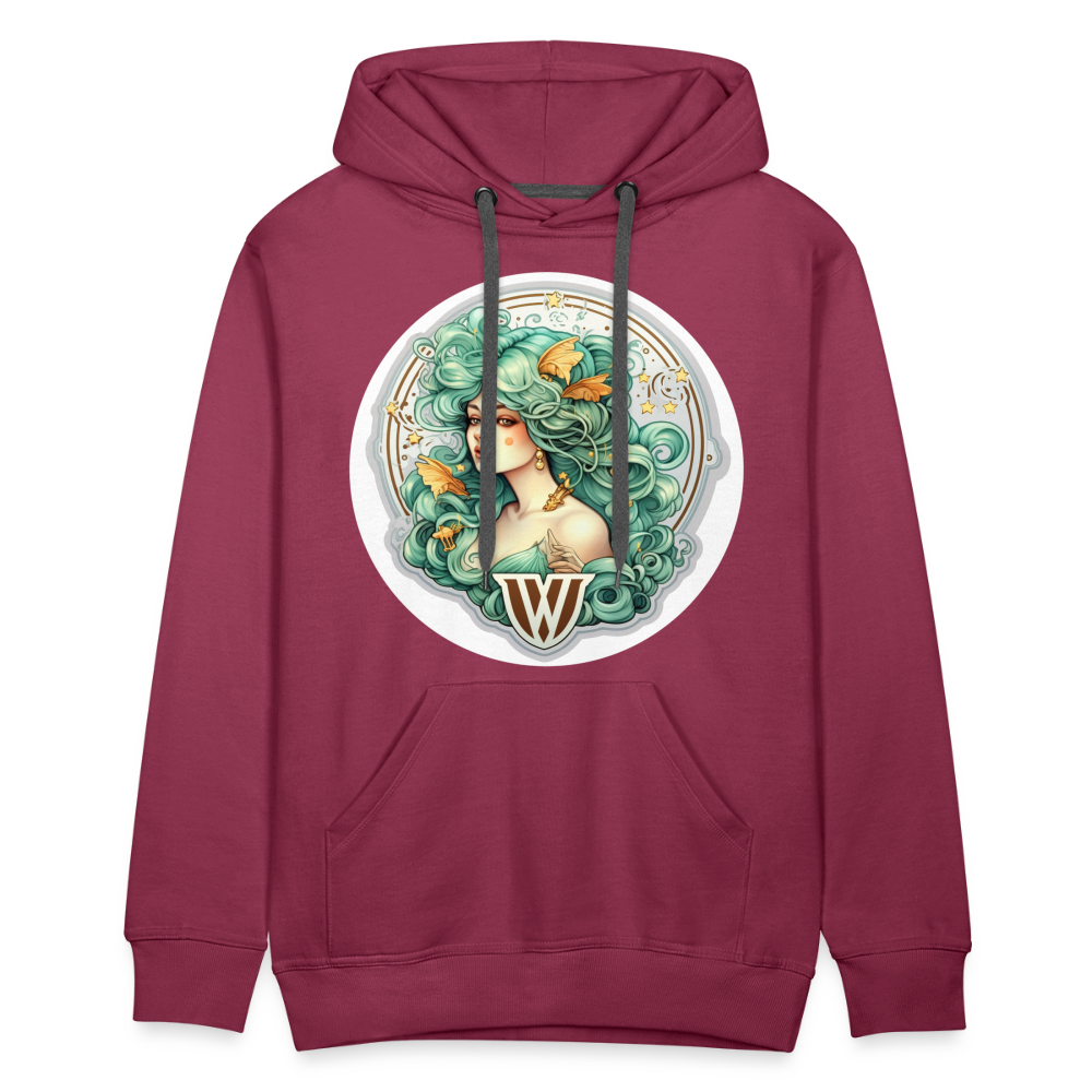 Men’s Symbol Virgo Premium Hoodie - burgundy