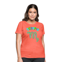 Thumbnail for Women's Power Words Scorpio T-Shirt - heather coral