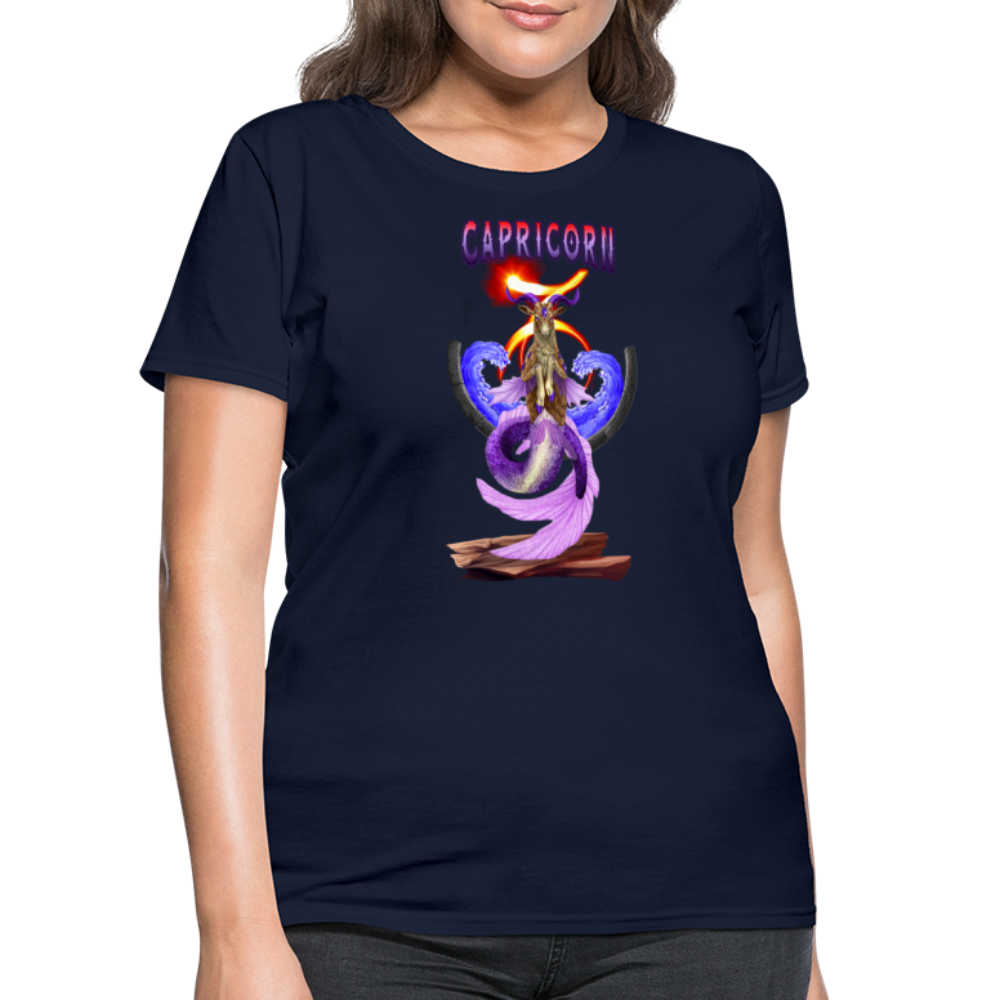 Astral Capricorn Women's T-Shirt - navy