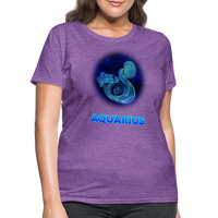 Thumbnail for Women's Stellar Aquarius T-Shirt - purple heather