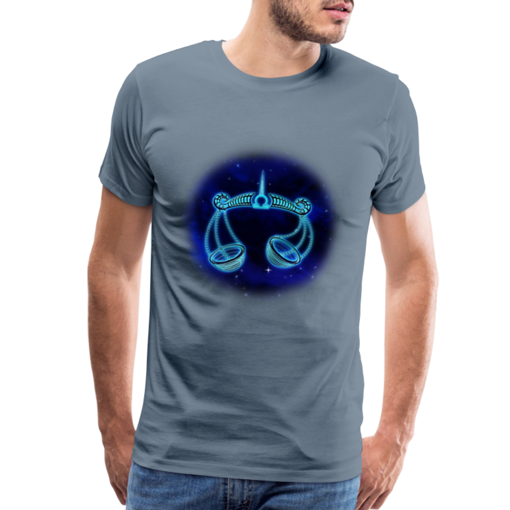 Men's Libra Premium T-Shirt - steel blue