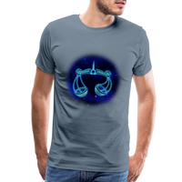 Thumbnail for Men's Libra Premium T-Shirt - steel blue