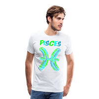 Thumbnail for Men's Power Words Pisces Premium T-Shirt - white