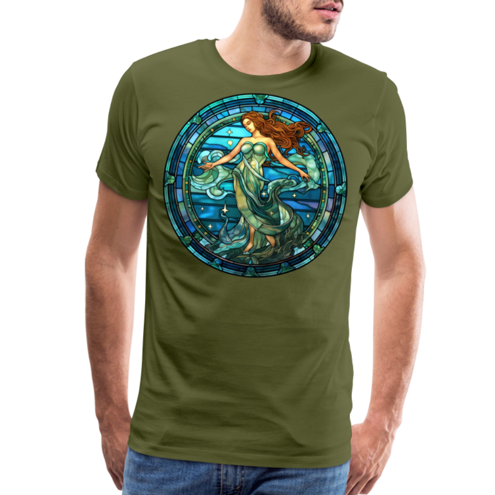 Men's Mosaic Aquarius Premium T-Shirt - olive green