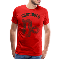 Thumbnail for Men's Power Words Capricorn Premium T-Shirt - red