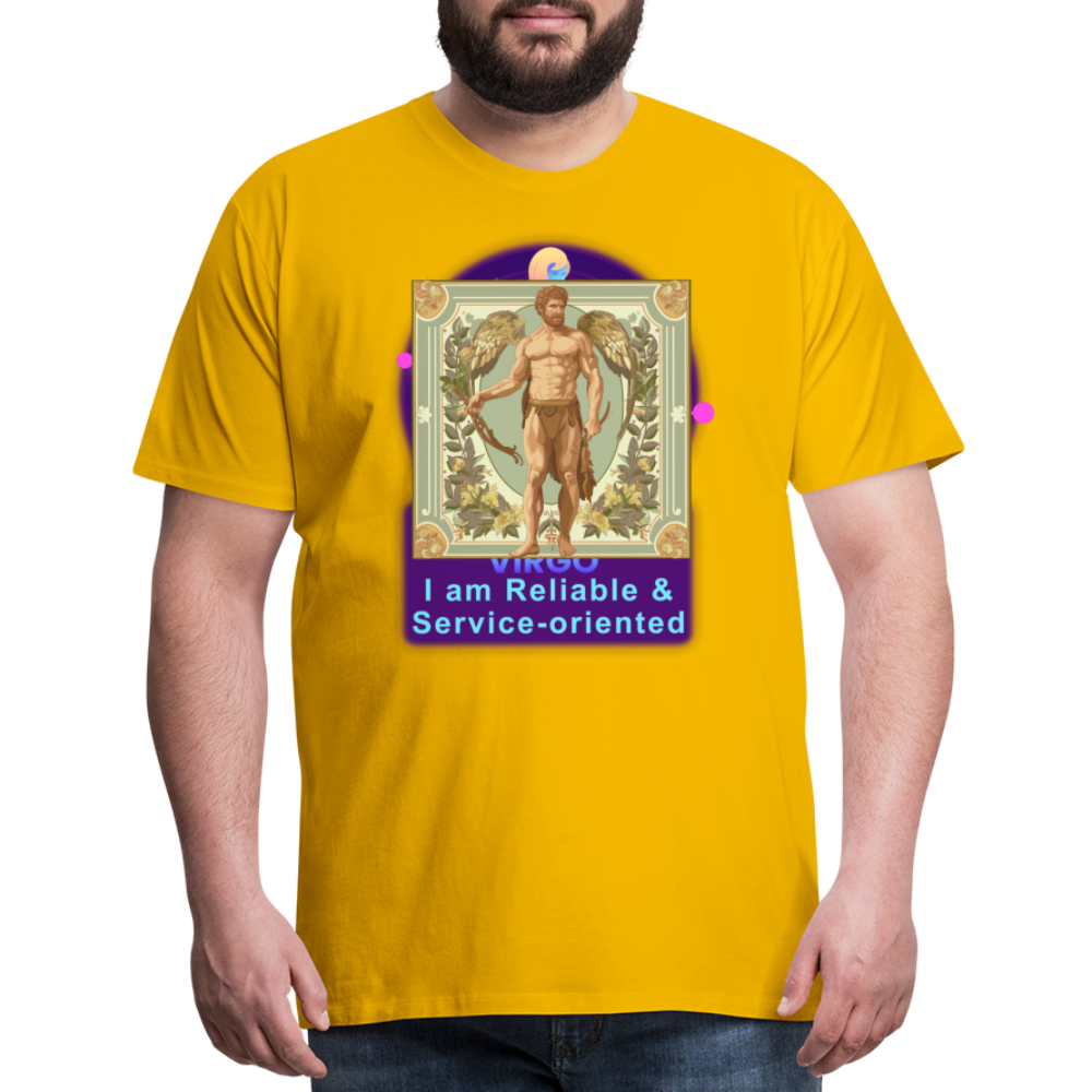 Men's Mythical Virgo Premium T-Shirt - sun yellow