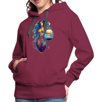 Thumbnail for Women’s Mythical Aquarius Premium Hoodie - burgundy