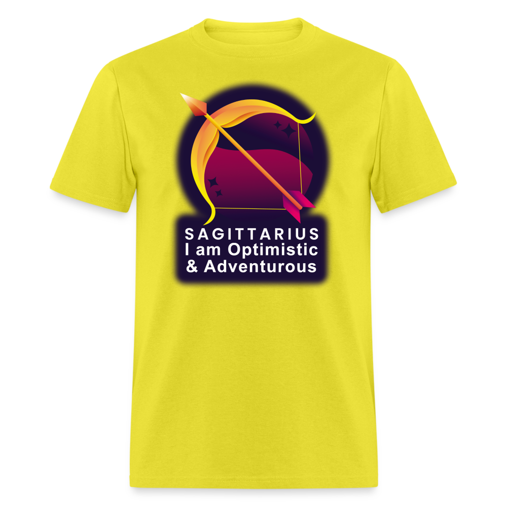 Men's Glow Sagittarius Classic T-Shirt - yellow