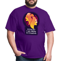 Thumbnail for Men's Glow Gemini Classic T-Shirt - purple