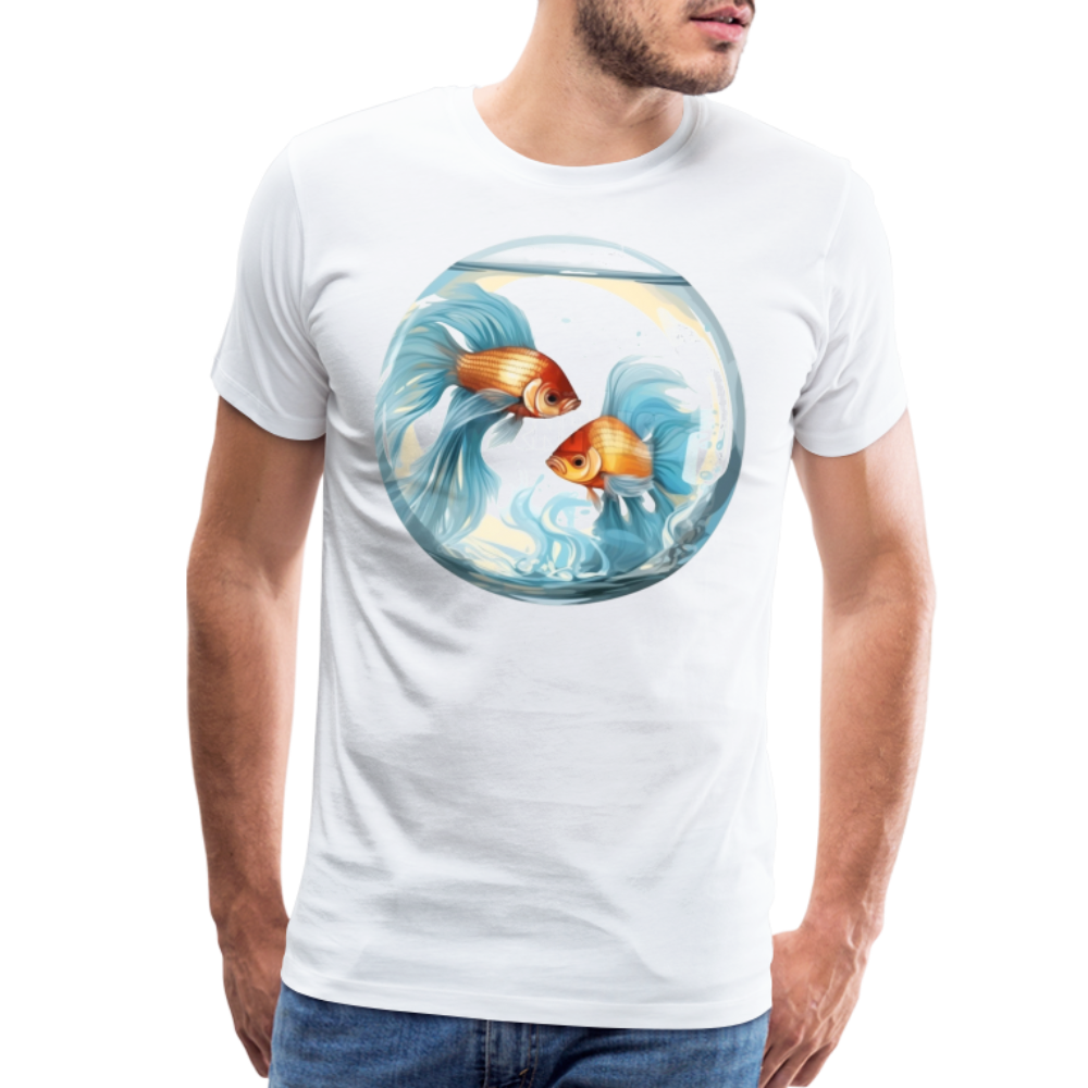 Men's Mythical Pisces Premium T-Shirt - white