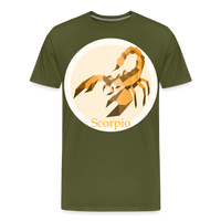 Thumbnail for Men's Mosaic Scorpio Premium T-Shirt - olive green