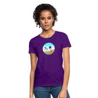 Thumbnail for Women's Dragonfly Oasis V.1 Capricorn T-Shirt - purple