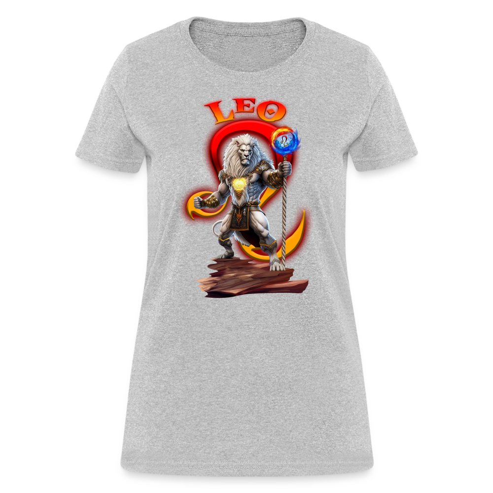 Astral Leo Women's T-Shirt - heather gray