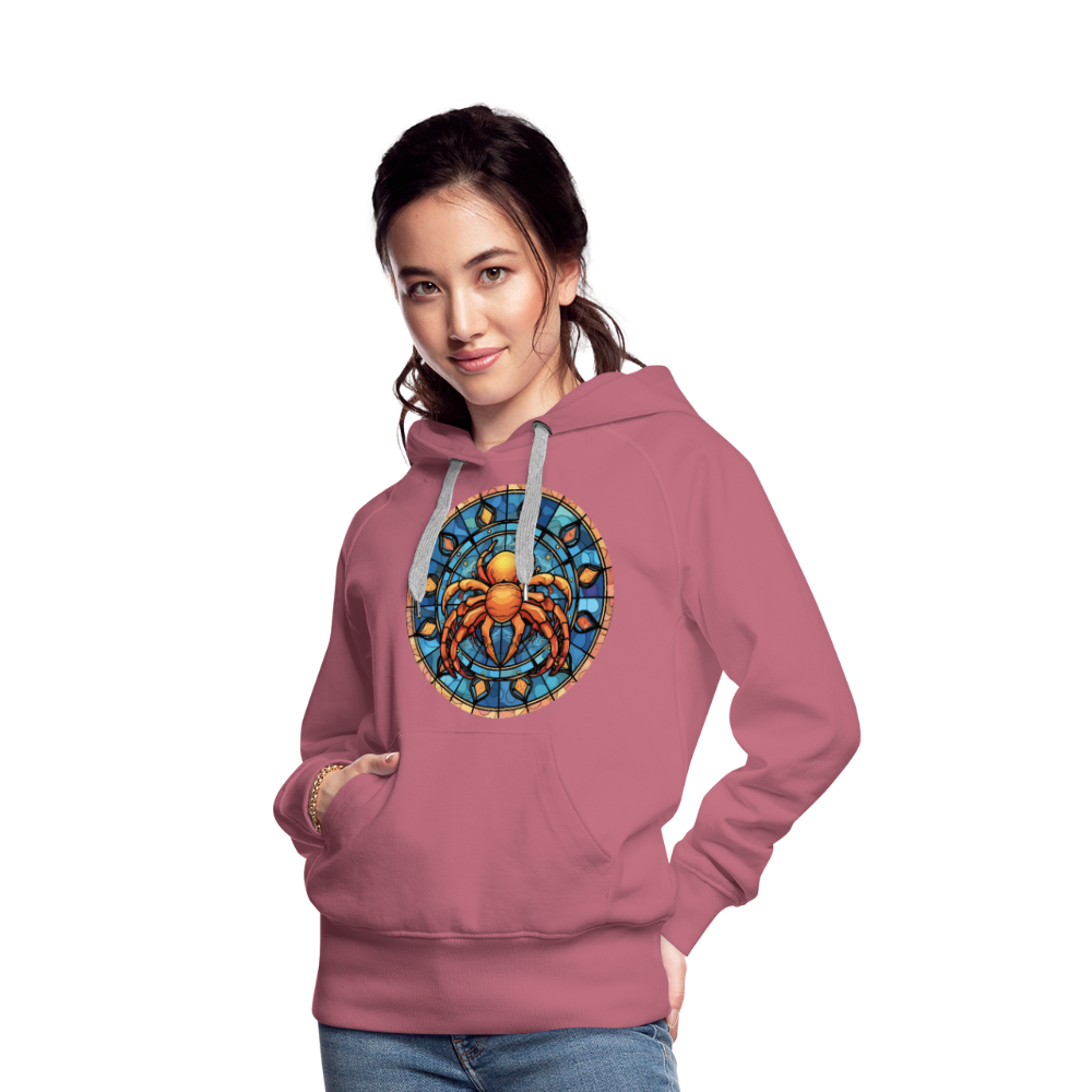 Women’s Mosaic Cancer Premium Hoodie - mauve