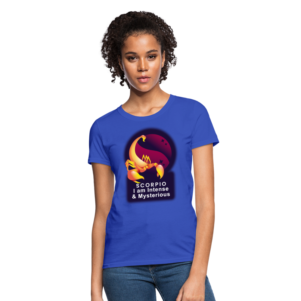 Women's Glow Scorpio T-Shirt - royal blue