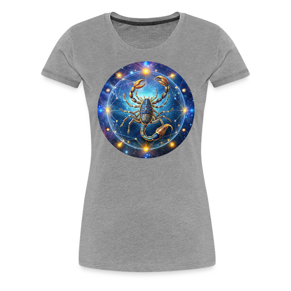 Women’s Symbol Scorpio Premium T-Shirt - heather gray