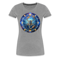 Thumbnail for Women’s Symbol Scorpio Premium T-Shirt - heather gray