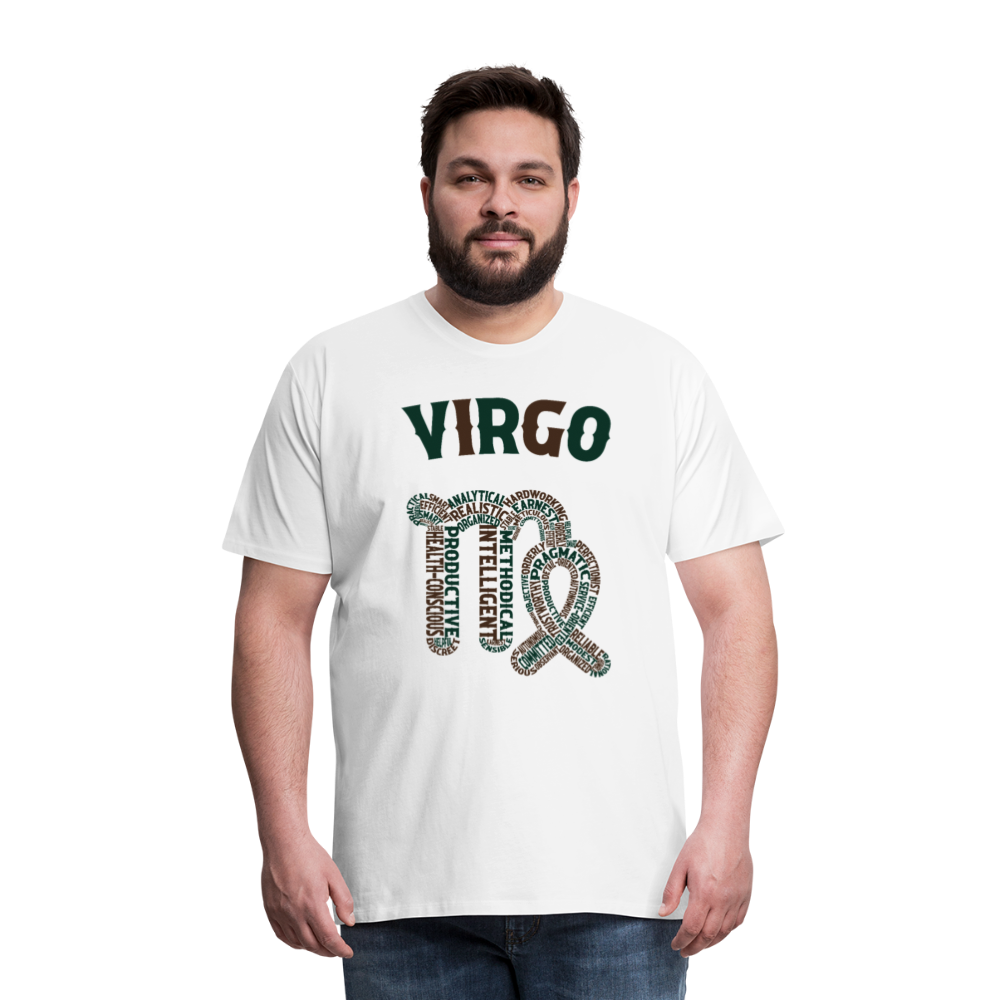 Men's Power Words Virgo Premium T-Shirt - white