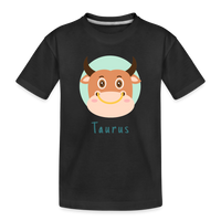 Thumbnail for Kid’s Astro Toon Taurus Premium Organic T-Shirt - black